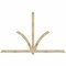 Ekena Millwork Redmond Rough Sawn Timber Gable Bracket, Douglas Fir, 108"W x 68"H x 4"D x 4"F, 15/12 Pitch GBW108X68X0404RED00RDF - alternate 1